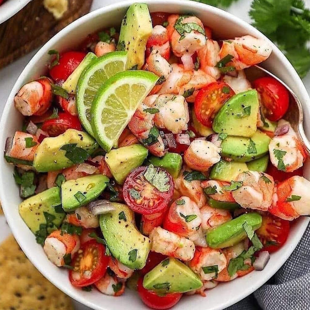 Cilantro Lime Shrimp & Avocado Salad