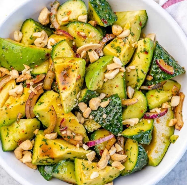 Tangy Cucumber Avocado Salad