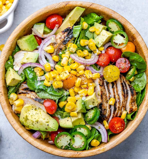 Cilantro Lime Grilled Chicken + Avocado Salad