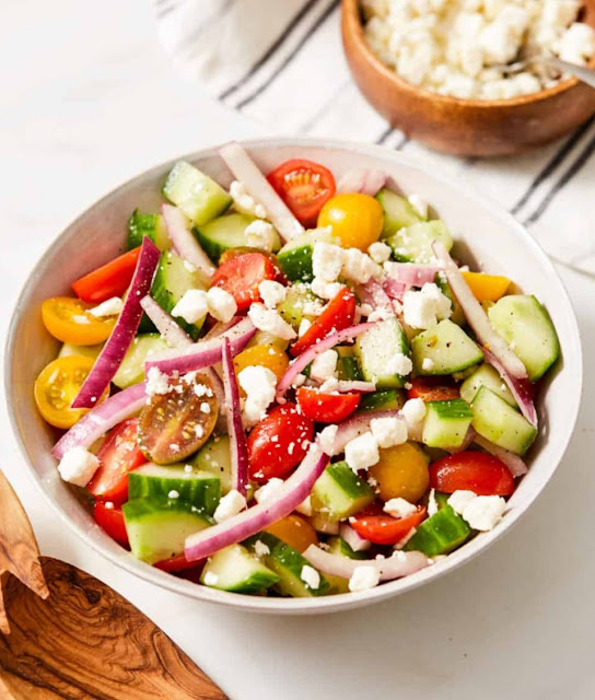 Cucumber Tomato Onion Salad