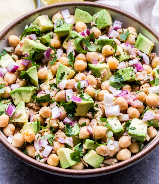 Avocado Chickpea Tuna Salad