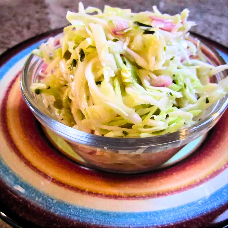 Cabbage Slaw for Fish Tacos