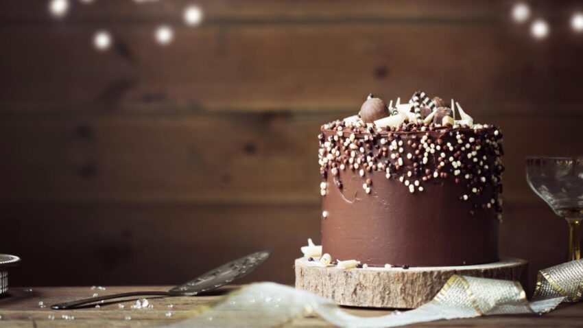 Decadent Two-Layer Chocolate Cake with Chocolate Buttercream Frosting