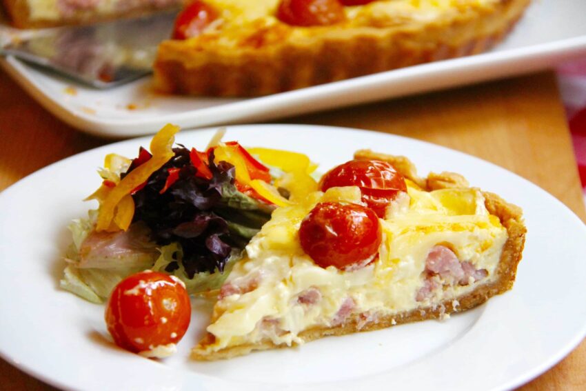 Bacon, Brie & Tomato Quiche!