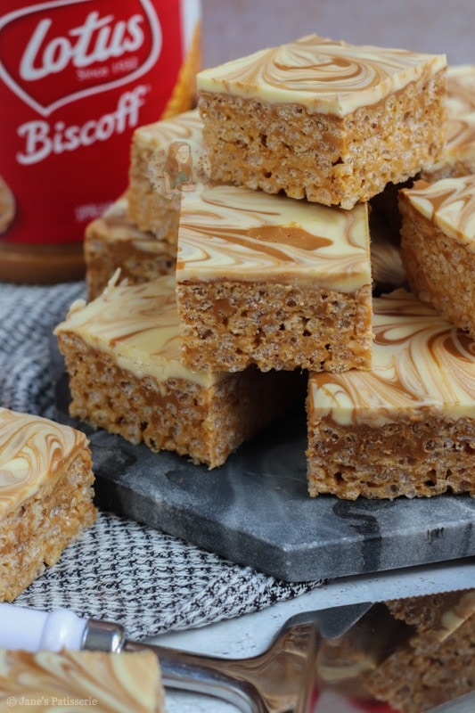 Biscoff Rice Krispie Treats!