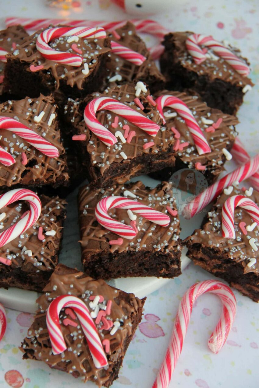Candy Cane Brownies!