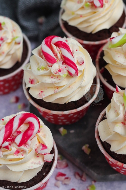 Candy Cane Cupcakes!