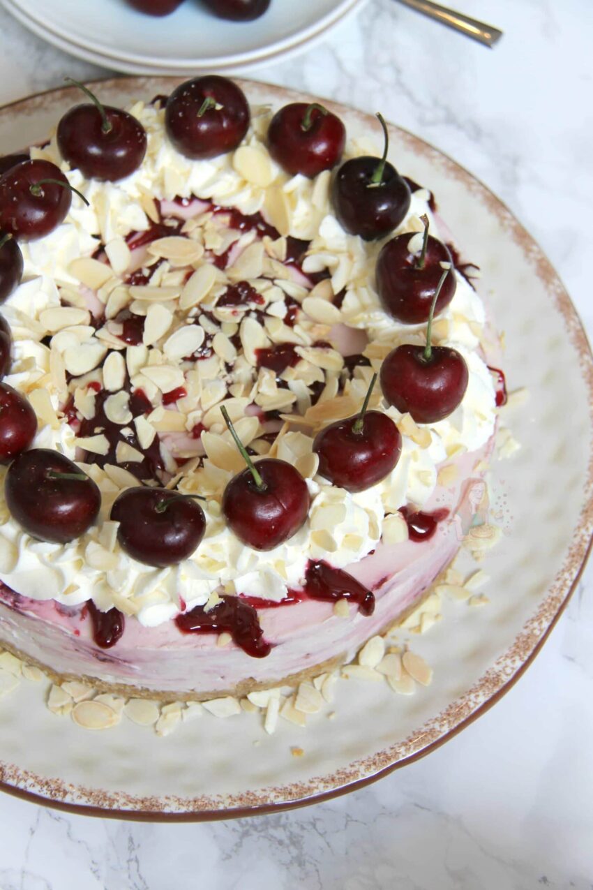 Cherry Bakewell Cheesecake!