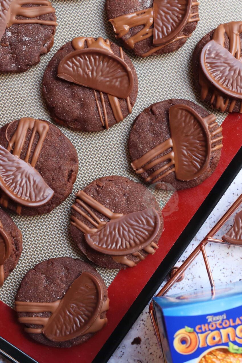 Chocolate Orange Shortbread Cookies