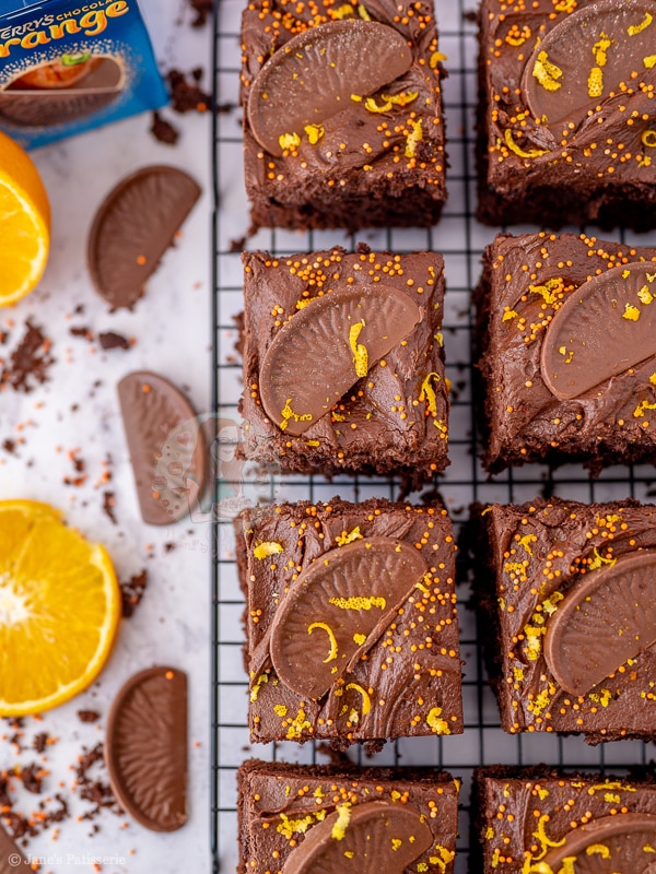 Chocolate Orange Traybake Cake!