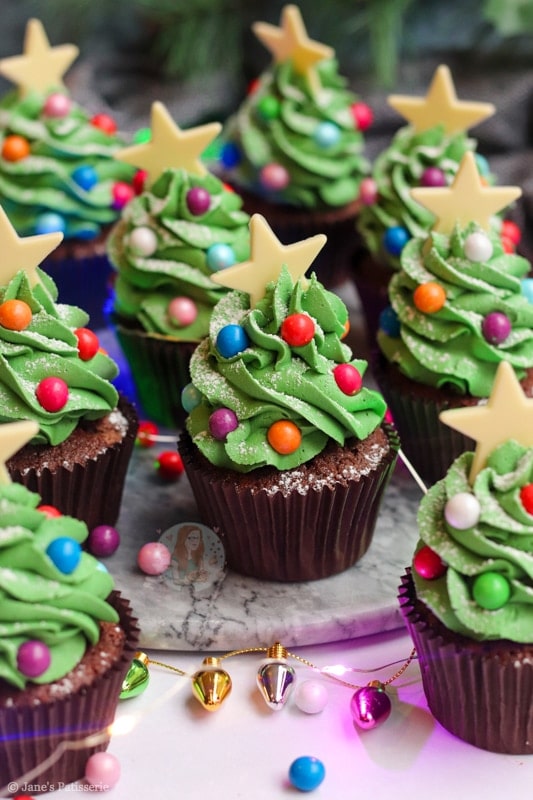 Christmas Tree Cupcakes!