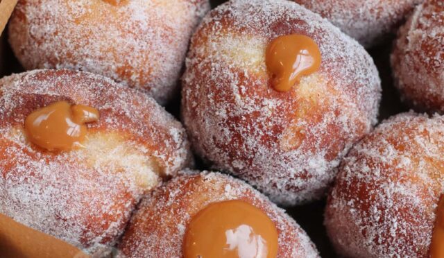 Cinnamon Salted Caramel Doughnuts!