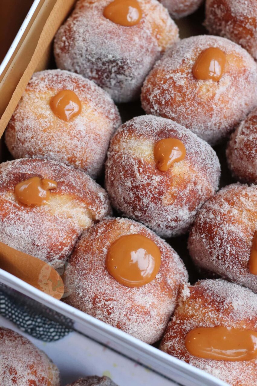 Cinnamon Salted Caramel Doughnuts!