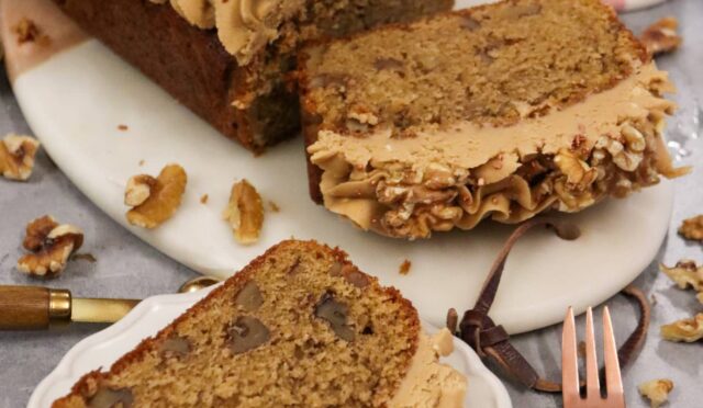 Coffee Walnut Loaf Cake!