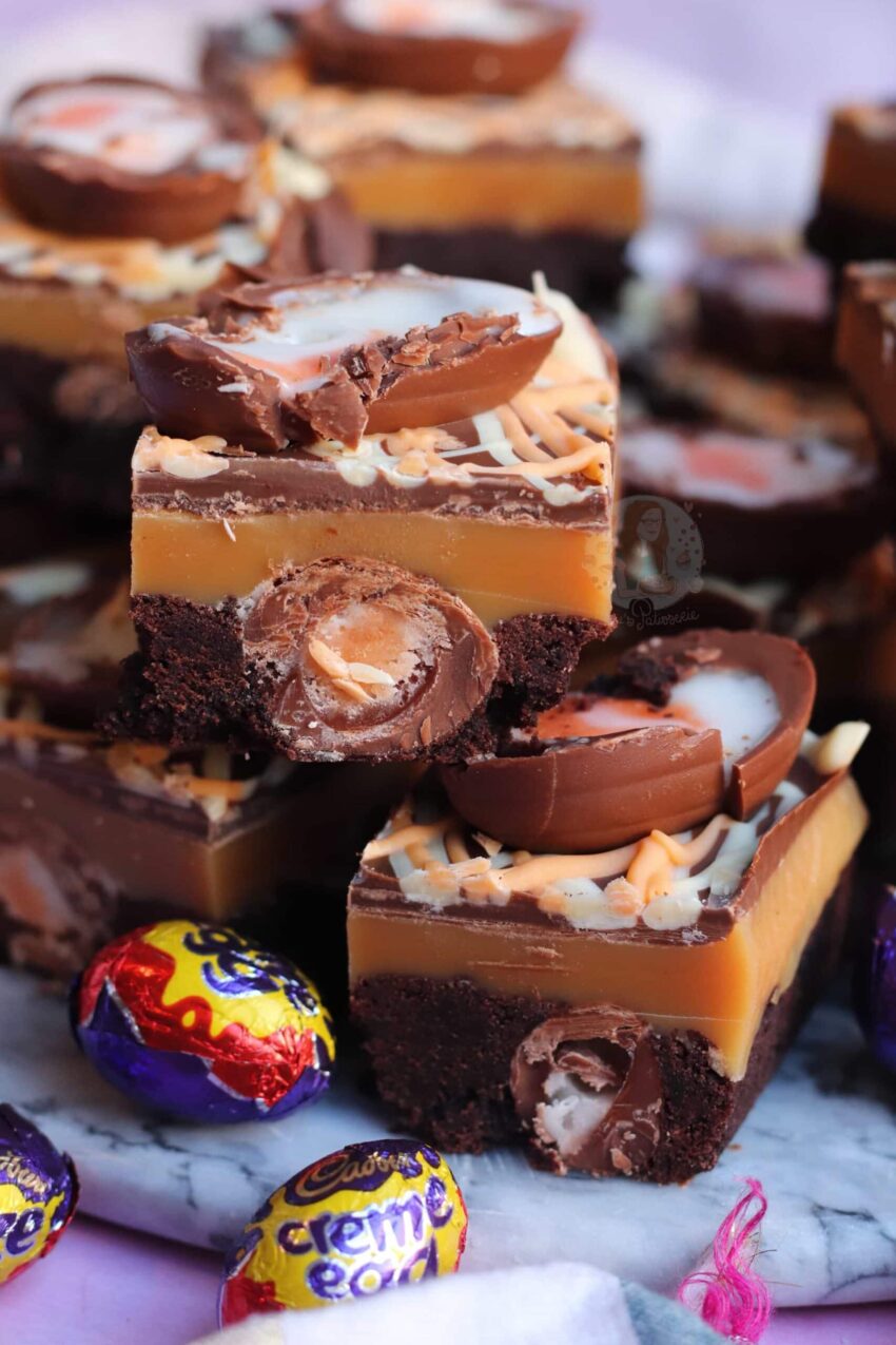 Creme Egg Millionaires Shortbread!