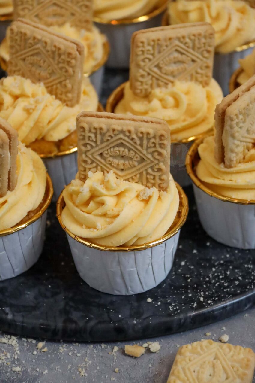 Custard Cream Cupcakes!