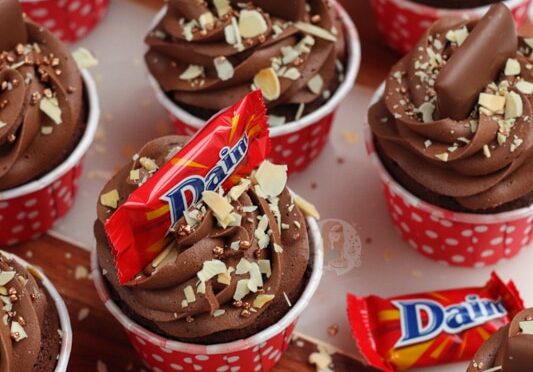 Daim Bar Cupcakes!