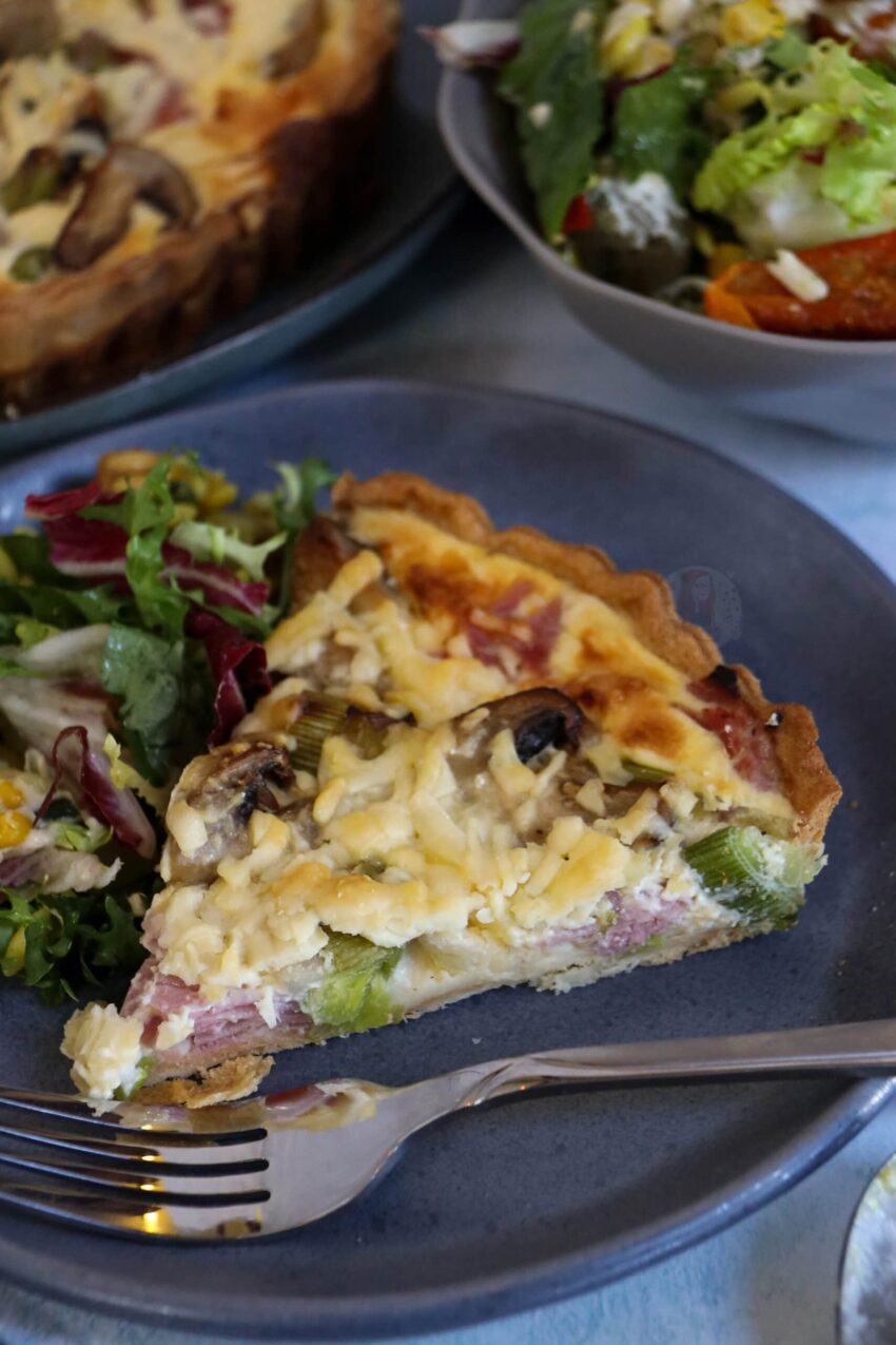 Ham, Leek & Mushroom Quiche!