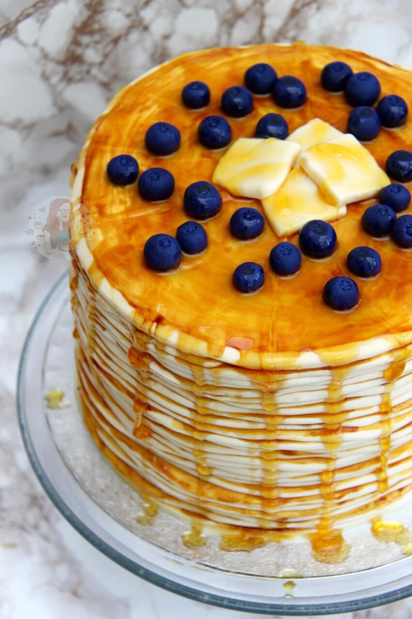 Lemon and Blueberry Pancake Cake!