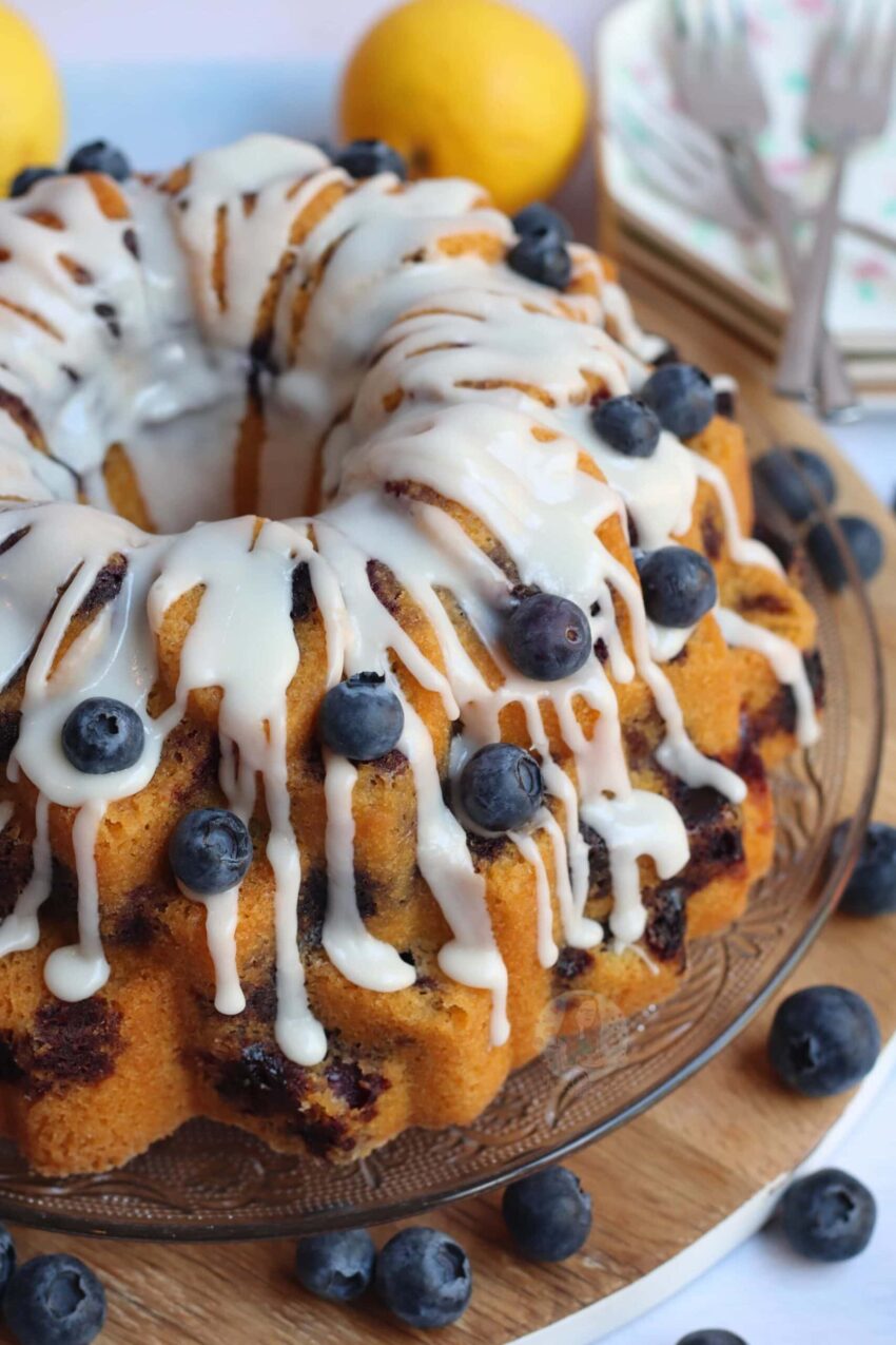 Lemon Blueberry Bundt Cake!