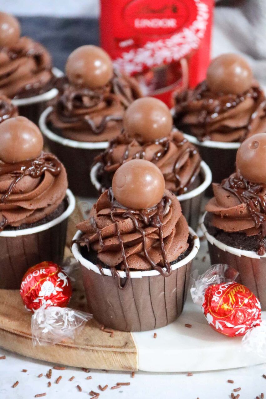 Lindt Chocolate Cupcakes!