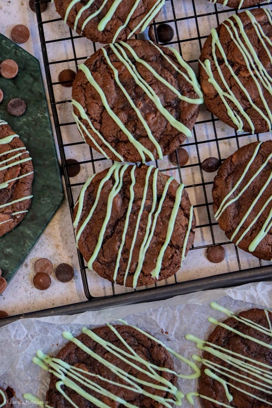 Mint Chocolate Chip Cookies!