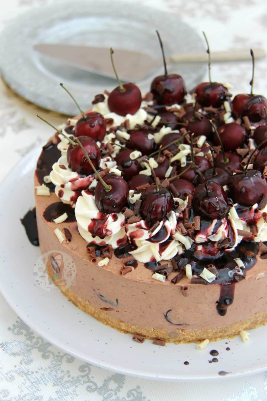 No-Bake Black Forest Cheesecake!