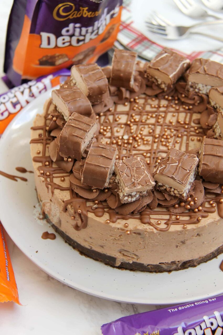 No-Bake Double Decker Cheesecake!