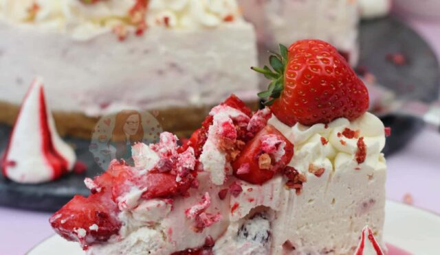 No-Bake Eton Mess Cheesecake!