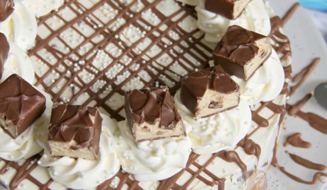 No-Bake Milky Way Cheesecake!
