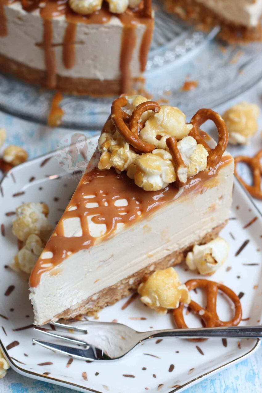 No-Bake Salted Caramel Cheesecake!