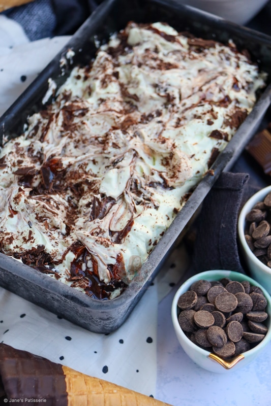 No-Churn Mint Chocolate Ice Cream!