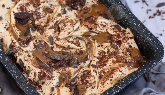 No-Churn Salted Caramel Ice-Cream!