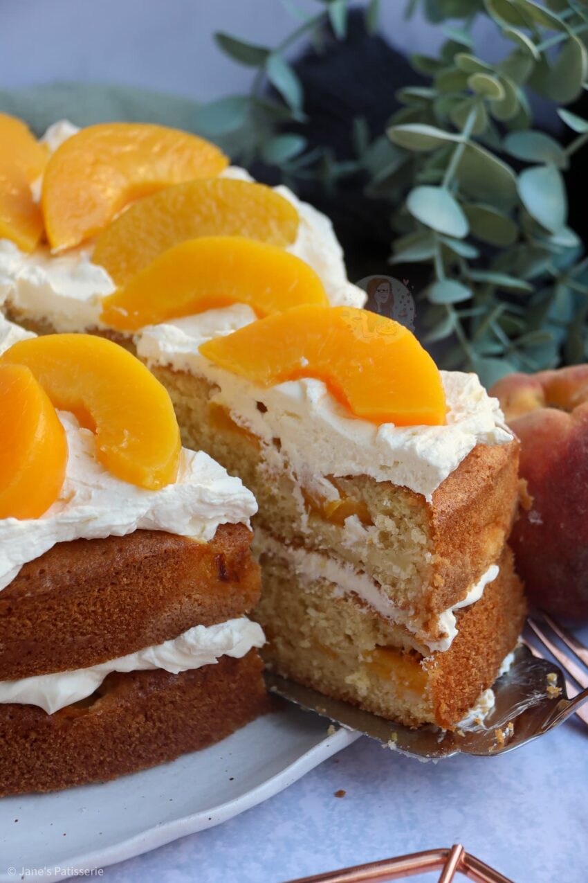 Peaches and Cream Cake!