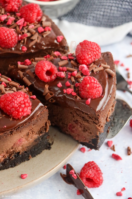 Raspberry Chocolate Cheesecake!