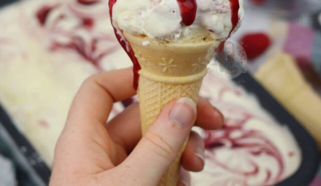 Raspberry Ripple Ice Cream!