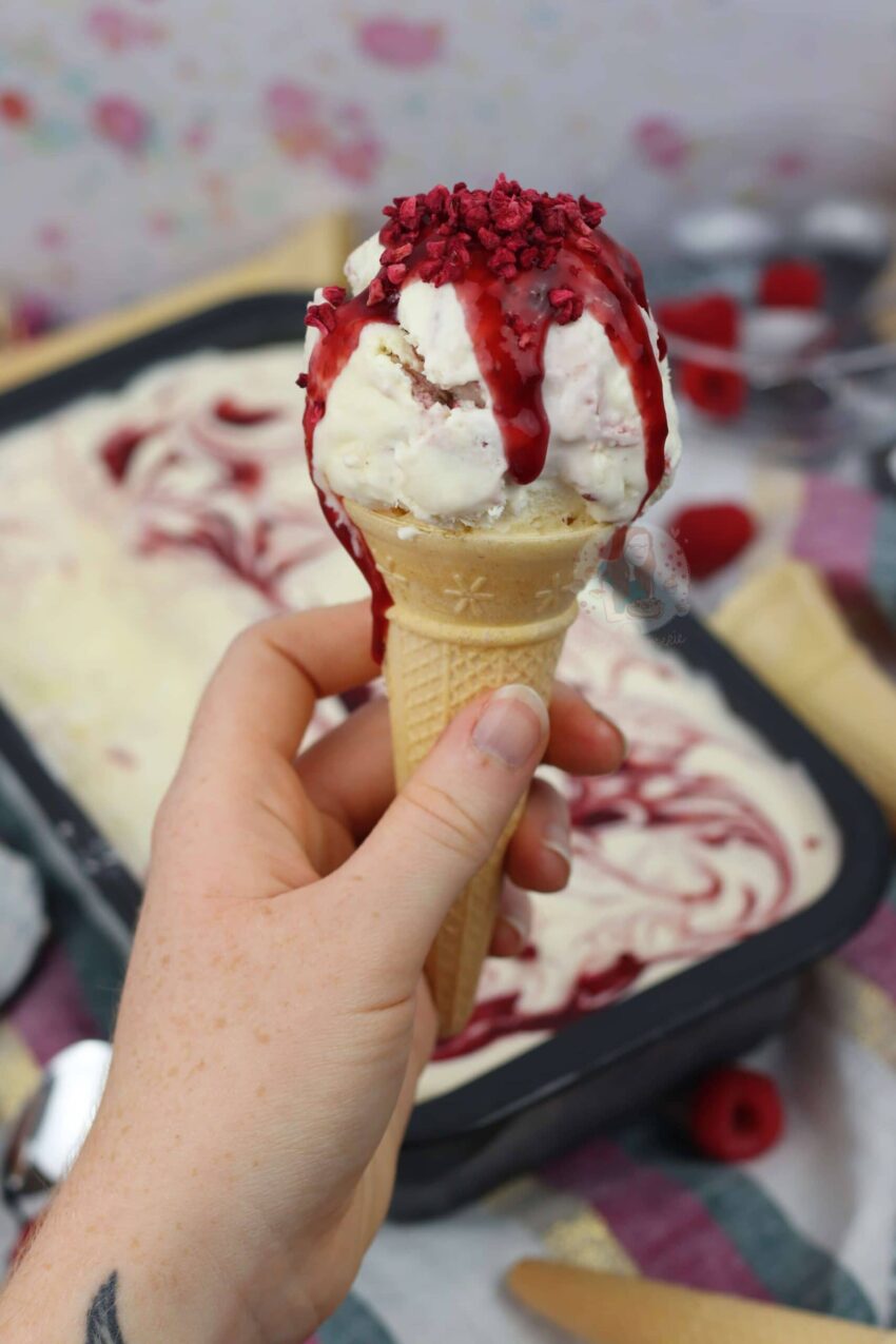 Raspberry Ripple Ice Cream!