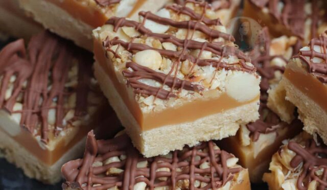 Salted Caramel Nut Slice!
