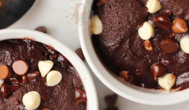 Triple Chocolate Microwave Cookies!