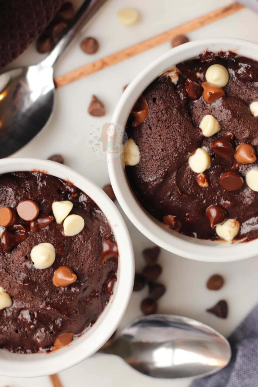 Triple Chocolate Microwave Cookies!