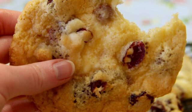 White Chocolate and Cranberry Cookies!