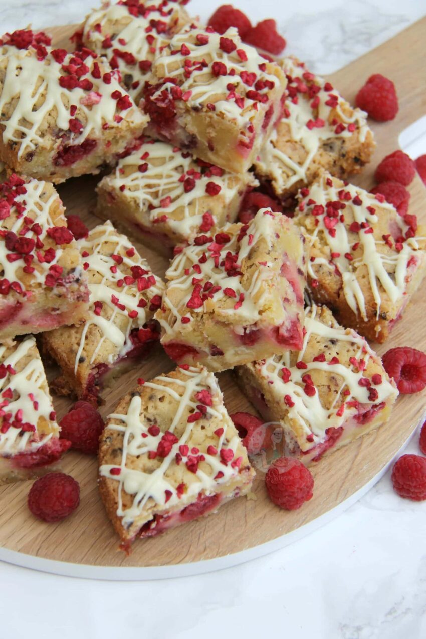 White Chocolate and Raspberry Blondies!