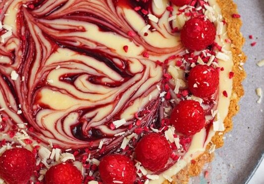 White Chocolate Raspberry Tart!