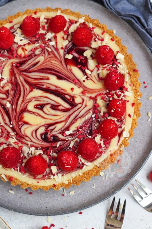 White Chocolate Raspberry Tart!