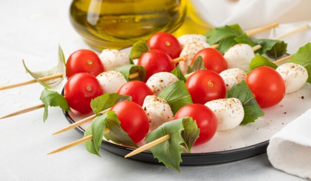 Breakfast Caprese Salad