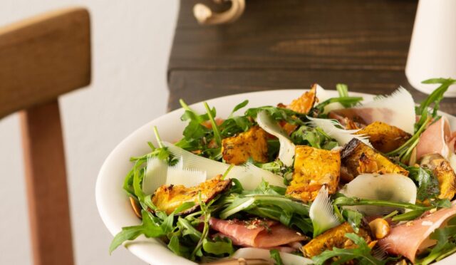 Arugula and Parmesan Breakfast Salad