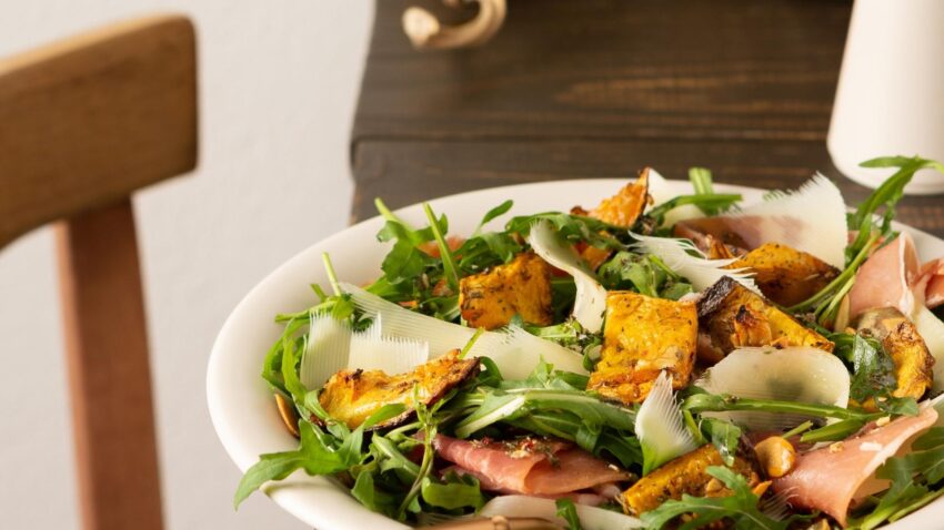 Arugula and Parmesan Breakfast Salad