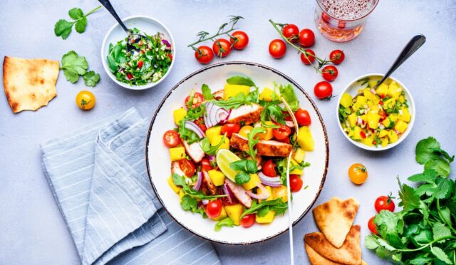 Chicken and Mango Salsa Salad