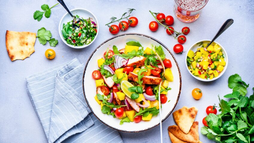 Chicken and Mango Salsa Salad