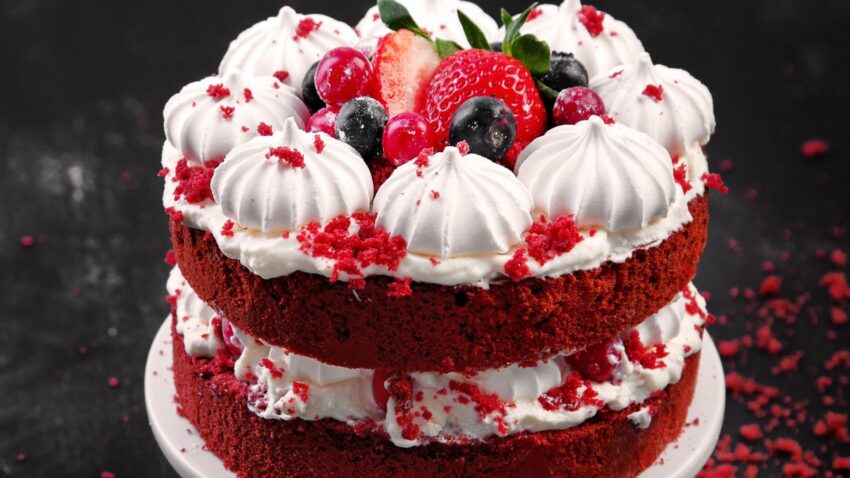 Red Velvet Brownies with Cream Cheese Frosting